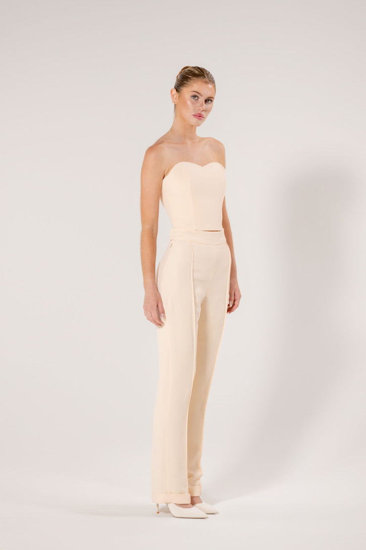 Classic Cream Corset Top
