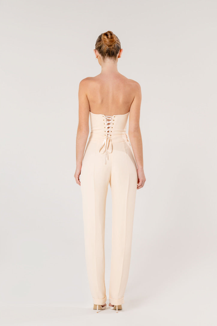 Classic Cream Corset Top