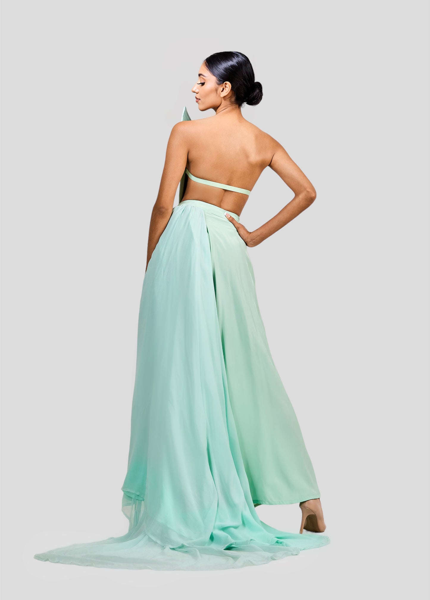 Mint Jumpsuit Runway Look