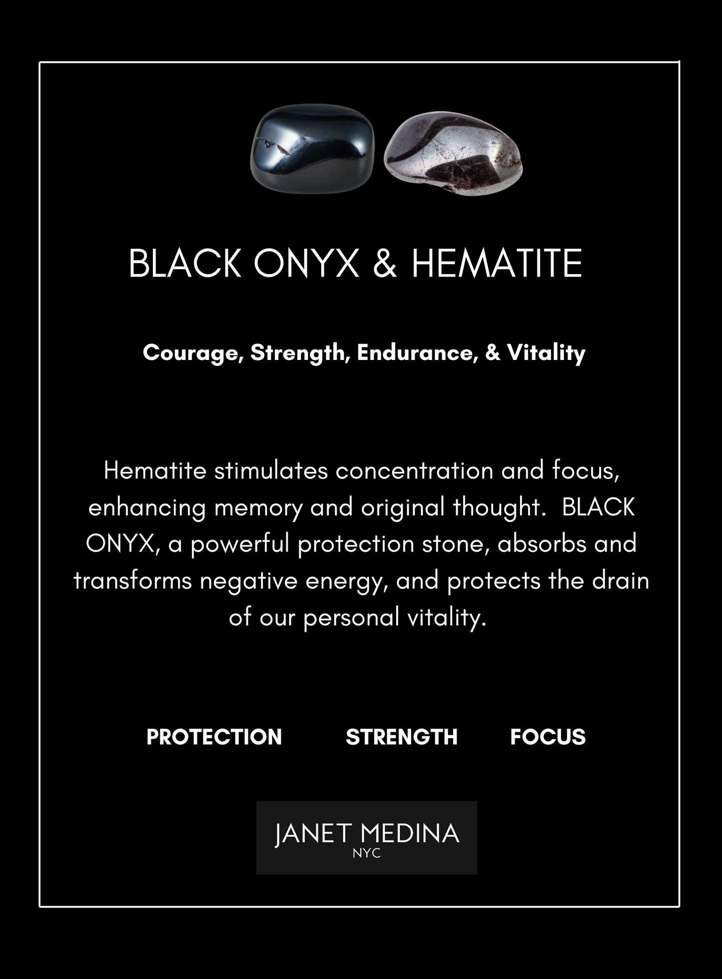 Black Onyx & Hematite Bracelets