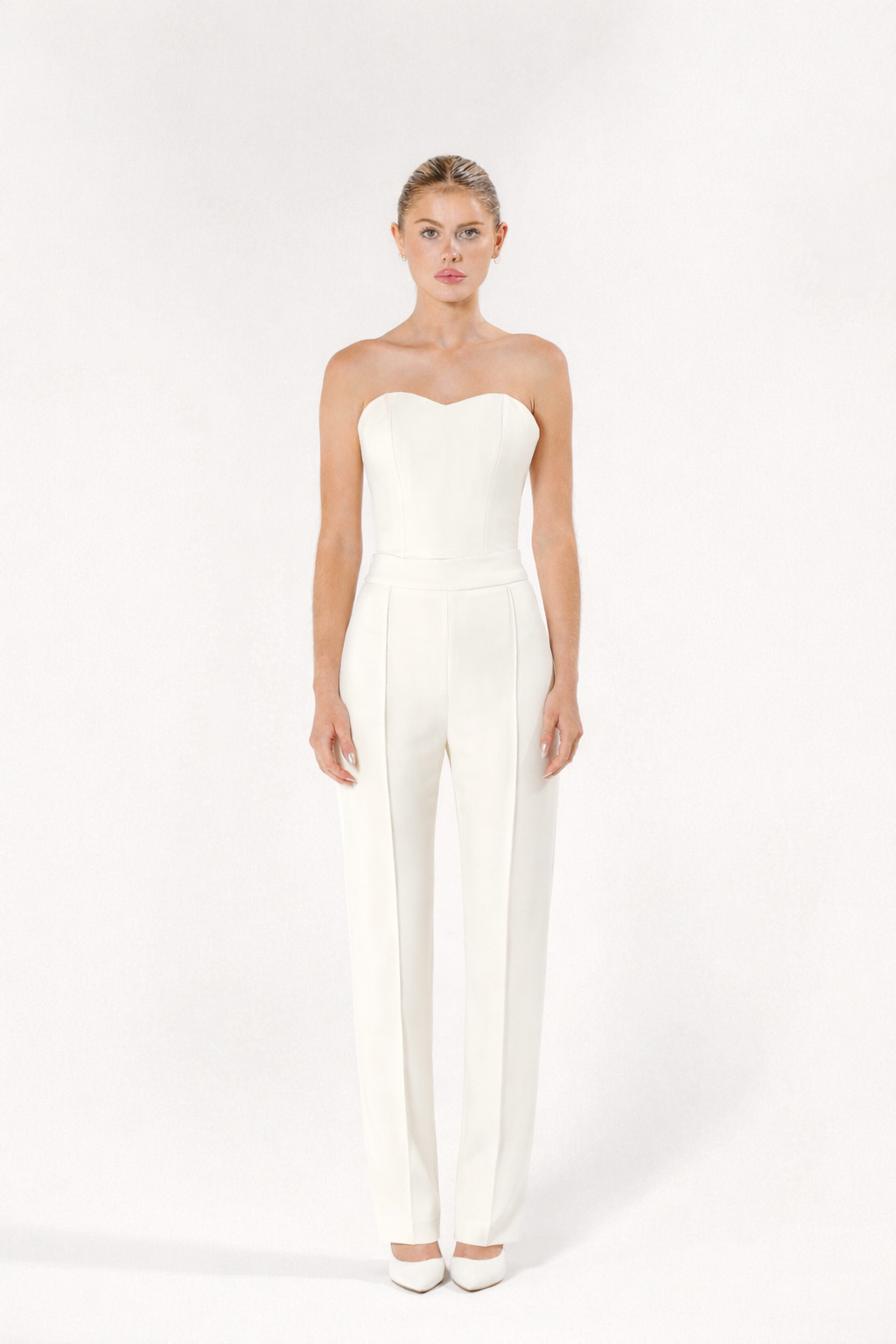 Off White Cigarette Trousers