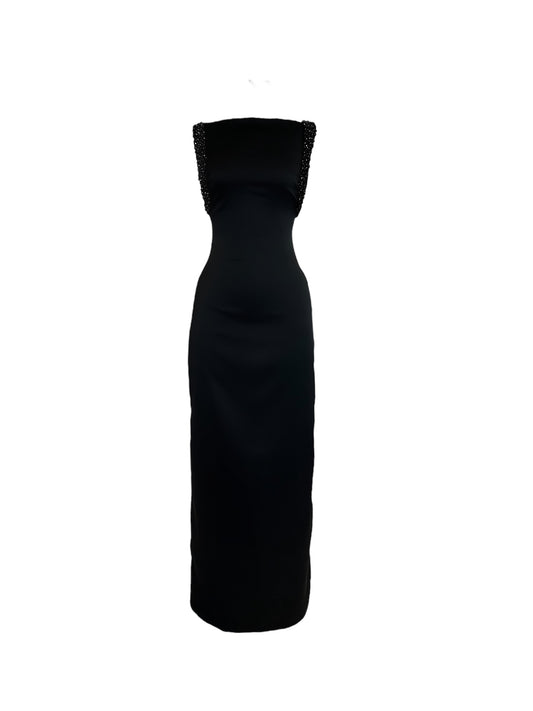 Embroidered Armhole  Boatneck Dress