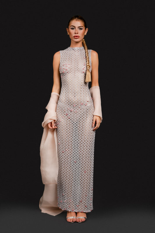 Rose Quartz Crochet Maxi