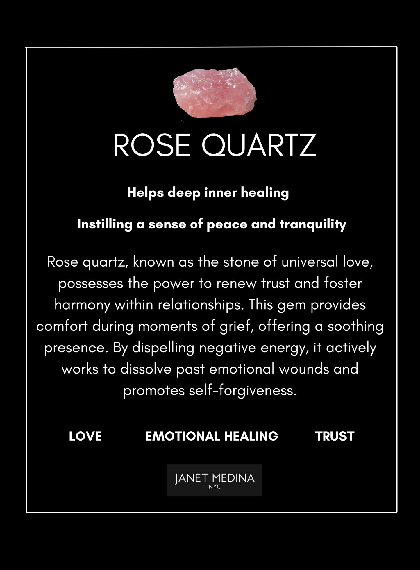 Rose Quartz Crystal Bracelet