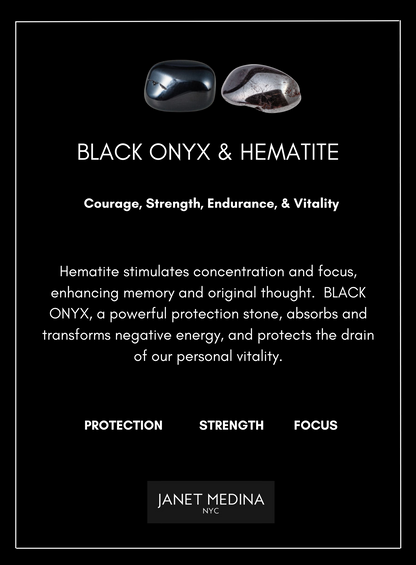 Hematite & Onyx Set