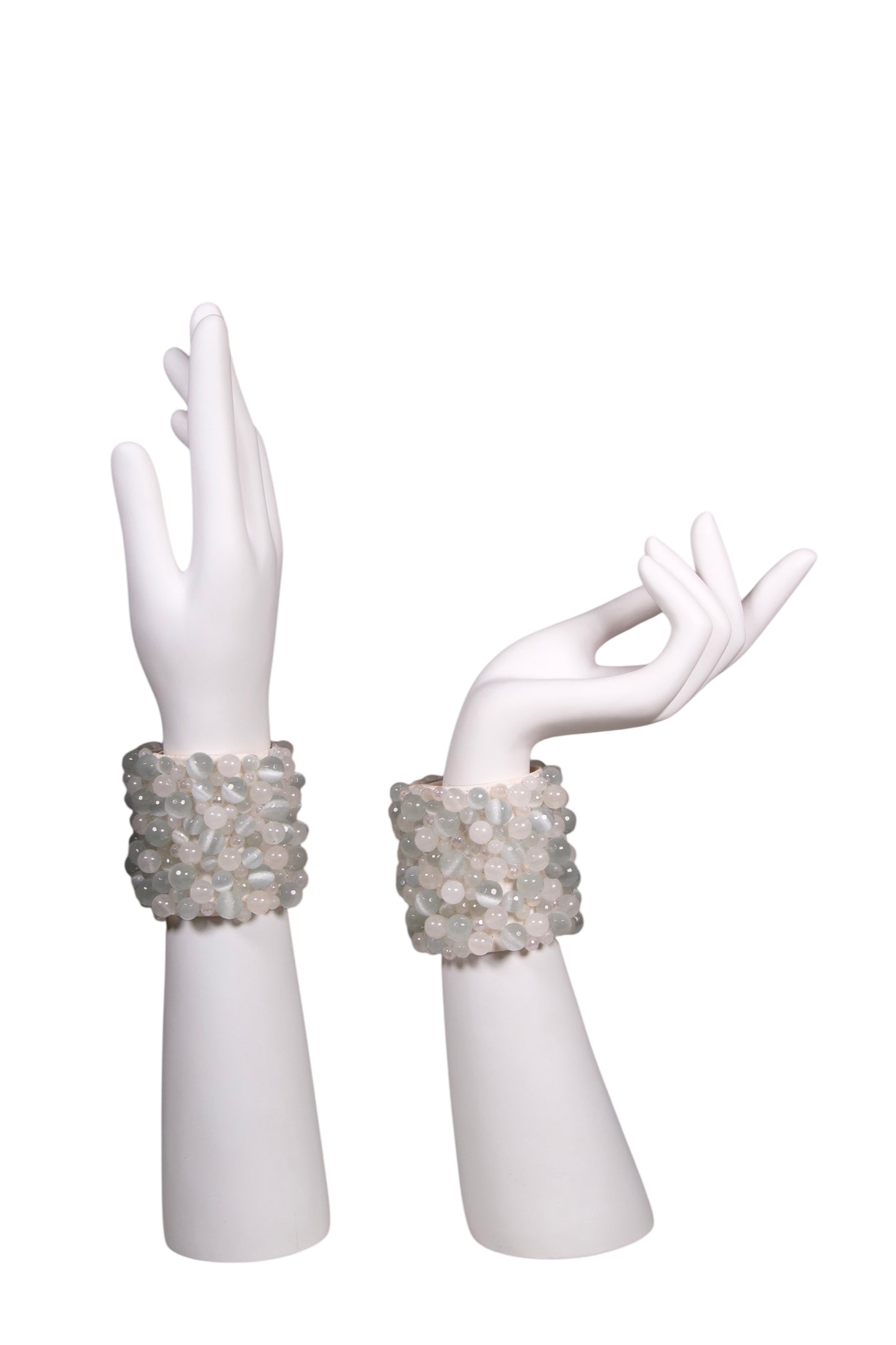 White Cats Eye Bracelet