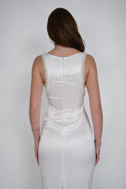 White Agate Midi Dress