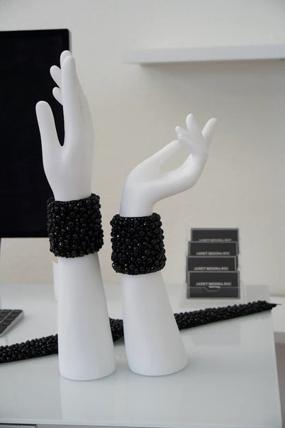 Black Onyx Statement Bracelets