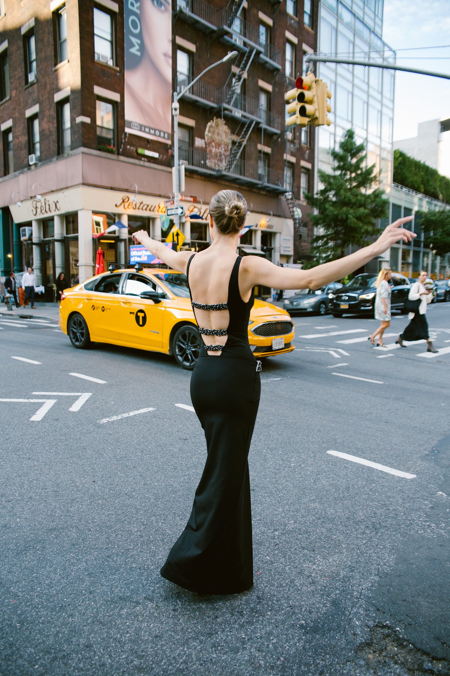 High Square Embroidered Neck Bodysuit