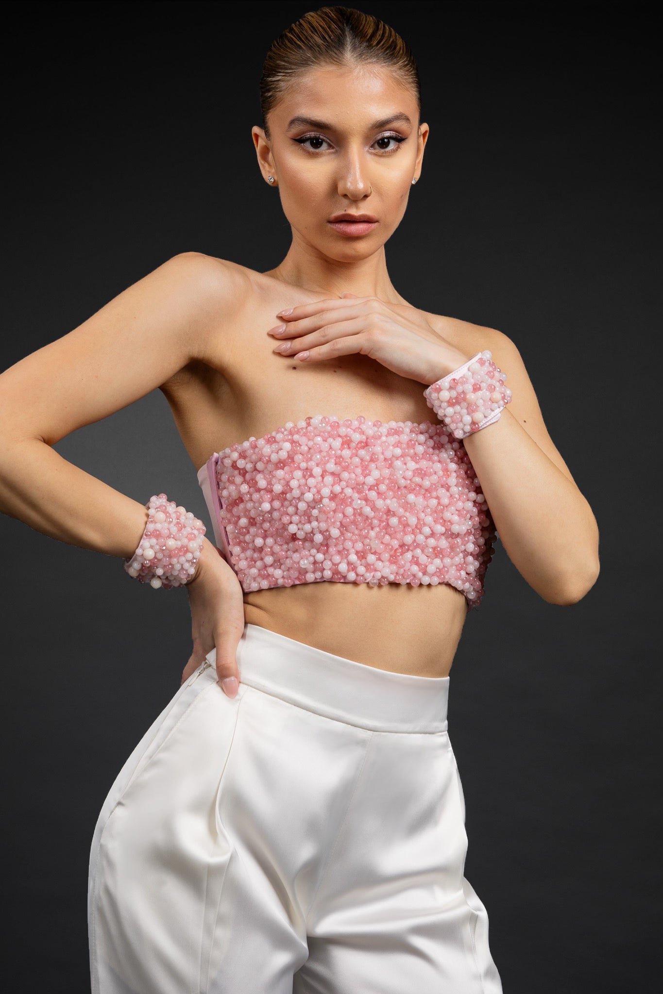 Rose Quartz Bandeau Top